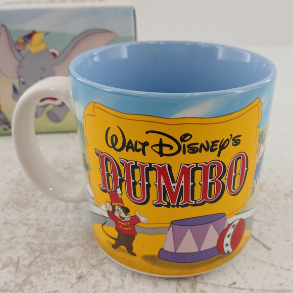 Vintage Dumbo Coffee Mug Walt Disney Classic Cup Timothy Q Mouse w/ Box - Picture 5 of 11